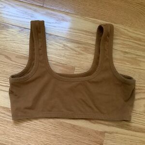 ARQ Brown Scoop Neck Bralette